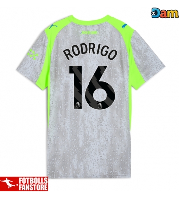 Manchester City Rodri Hernandez #16 Tredje Tröja Dam 2025-26 Kortärmad